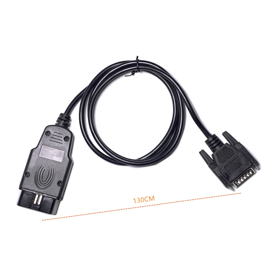 Автомобиль кабель OBD2 штекерным DB15 Мужской кабель 15 pin до 16 штырьевой OBDII удлинитель Авто кабель диагностического прибора