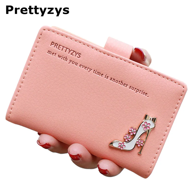 Prettyzys/Дизайнерские женские кошельки на высоком каблуке с держателем для карт