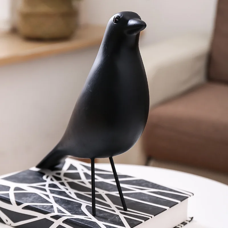 Фигурка птицы из смолы Европы украшение для интерьера миниатюрное ремесло