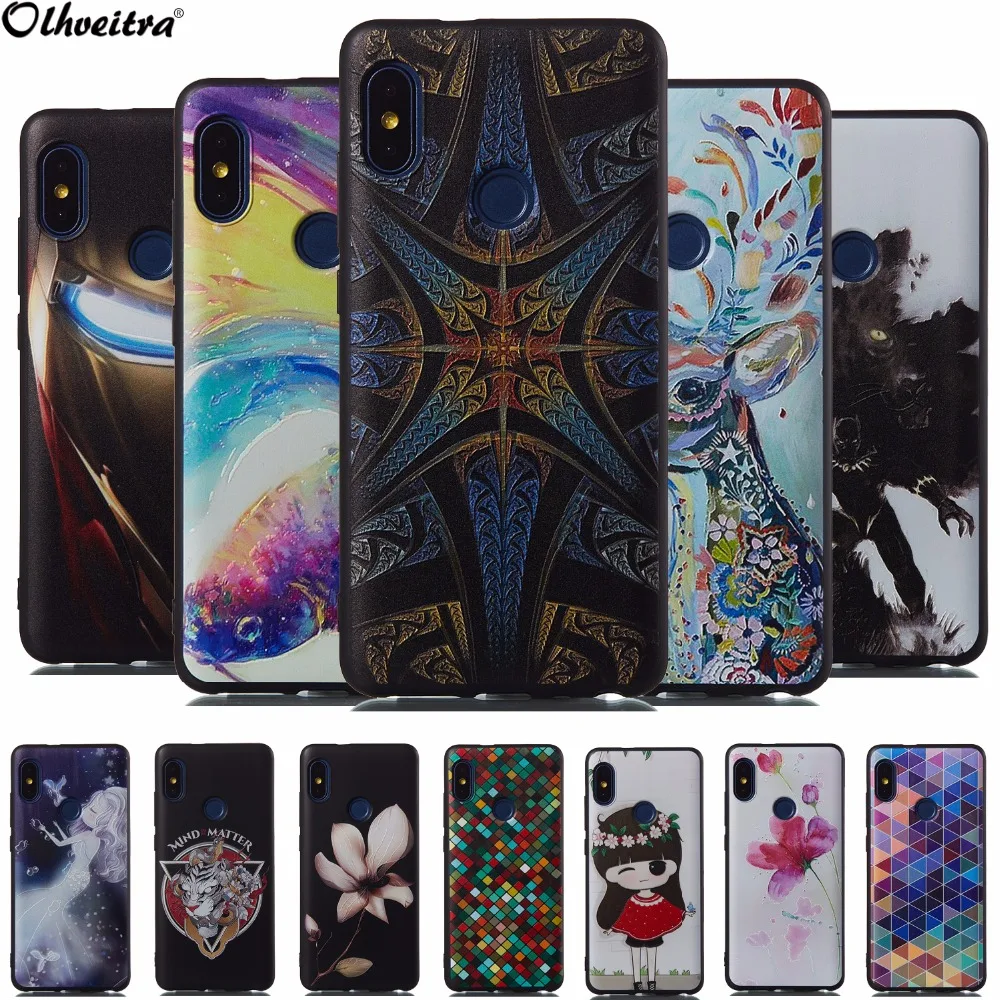 ТПУ Мягкая задняя крышка для Xiaomi Redmi Note 5 Чехол 3D защитный телефон Корпус Живопись
