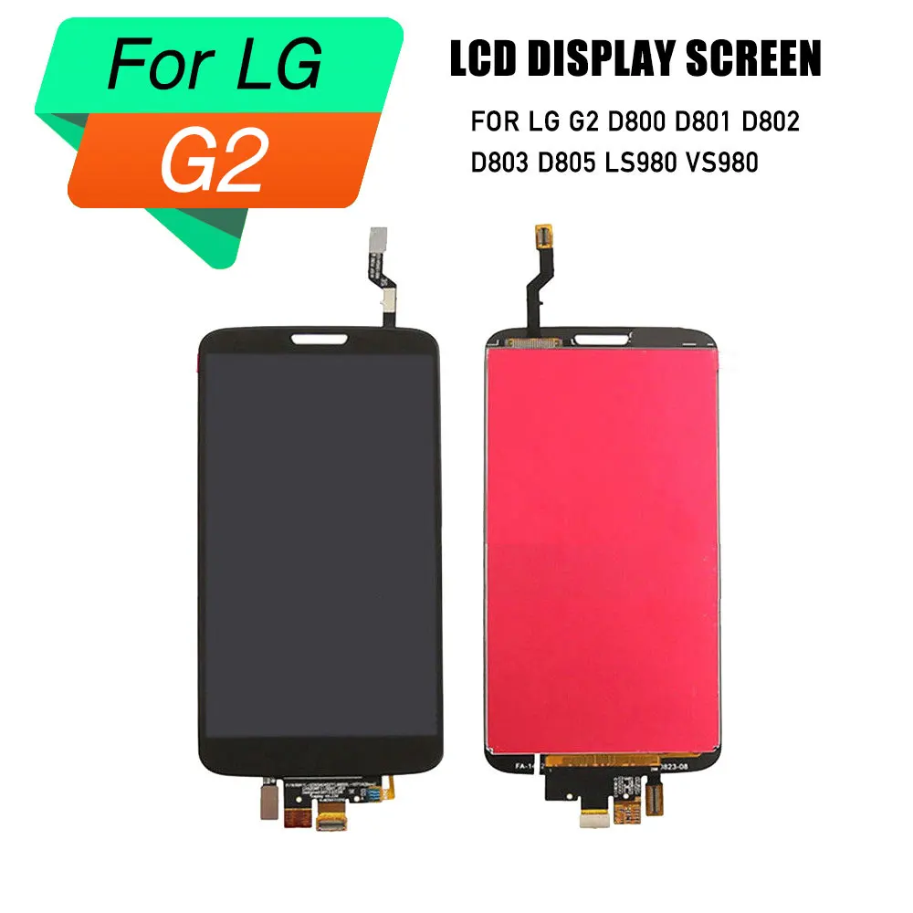 Высококачественный ЖК-экран для LG g2 дисплей с сенсорным экраном в сборе D805 LS980 VS980