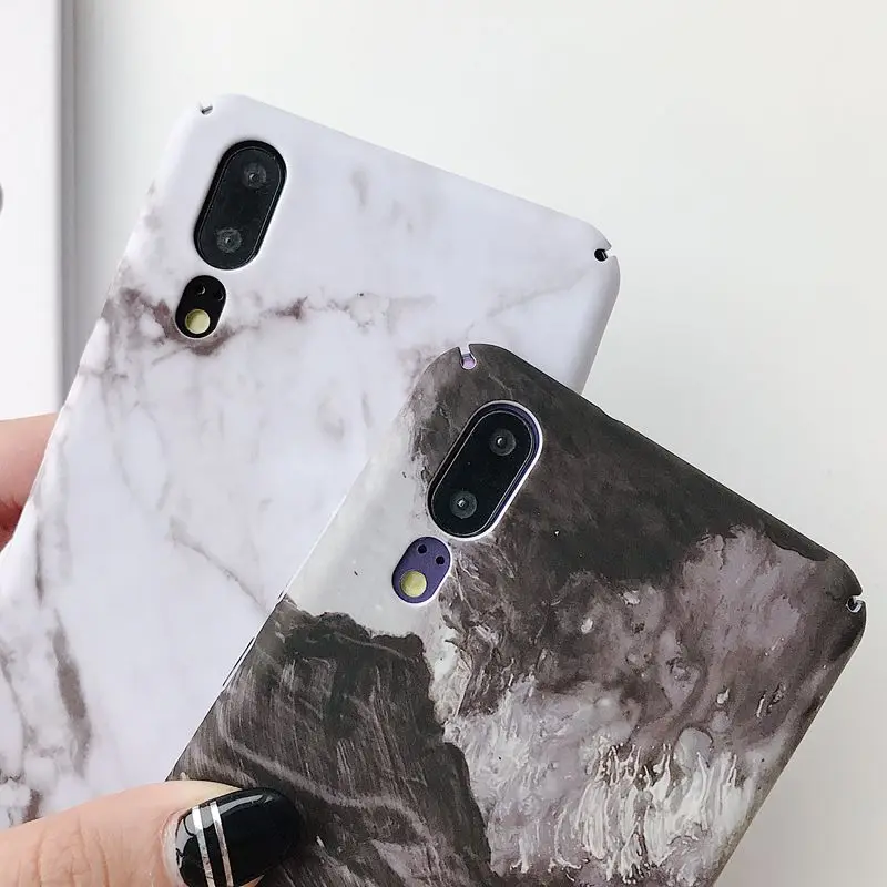 Honor 10 Lite мраморный чехол для ETUI huawei P Smart 2019 жесткий пластиковый телефона |