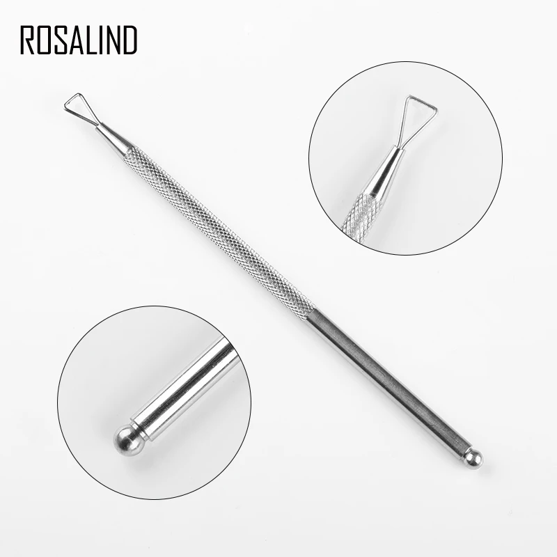 Розалинд кутикулы толкатель 1pcs жидкость для снятия лака ручки Маникюрный