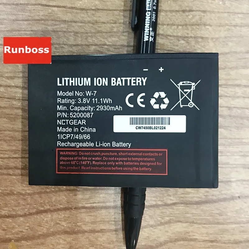 Высокое качество 3 8 V 2930mAh батарея W7 для Netgear Sierra Aircard 790S 810S W 7 Batteria|Аккумуляторы