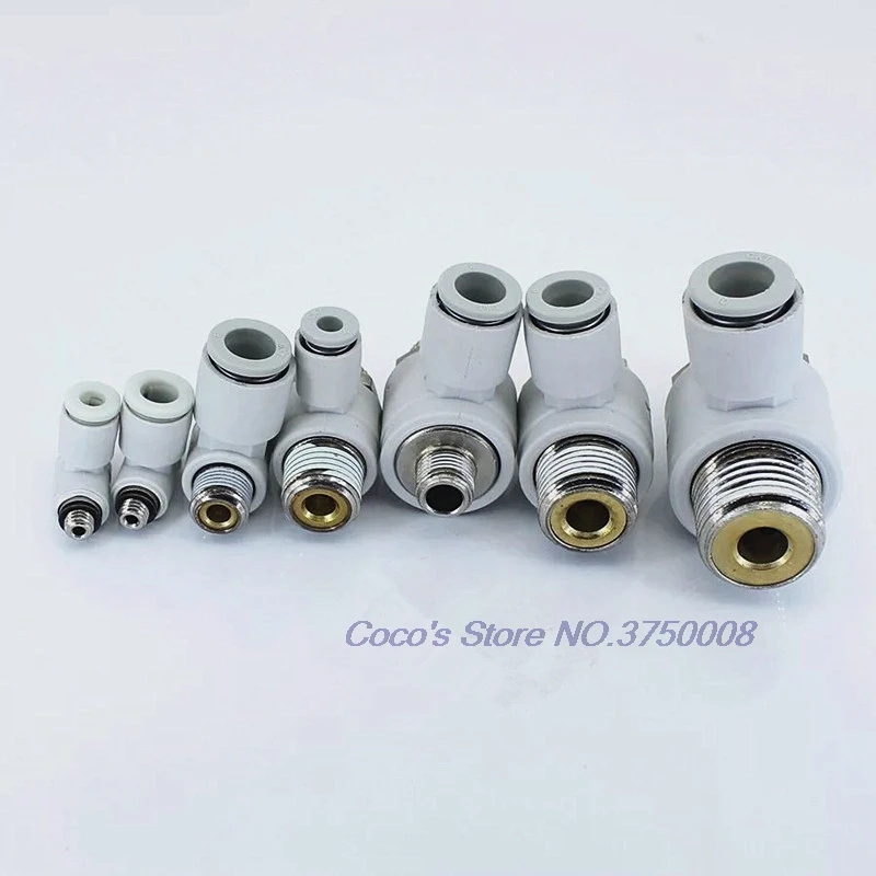10 pcs AS2201F-01-04S/AS2201F-01-06S/AS2201F-01-08S/AS2201F-01-10S speed control valve Connector Air Pneumatic SMC type | Обустройство