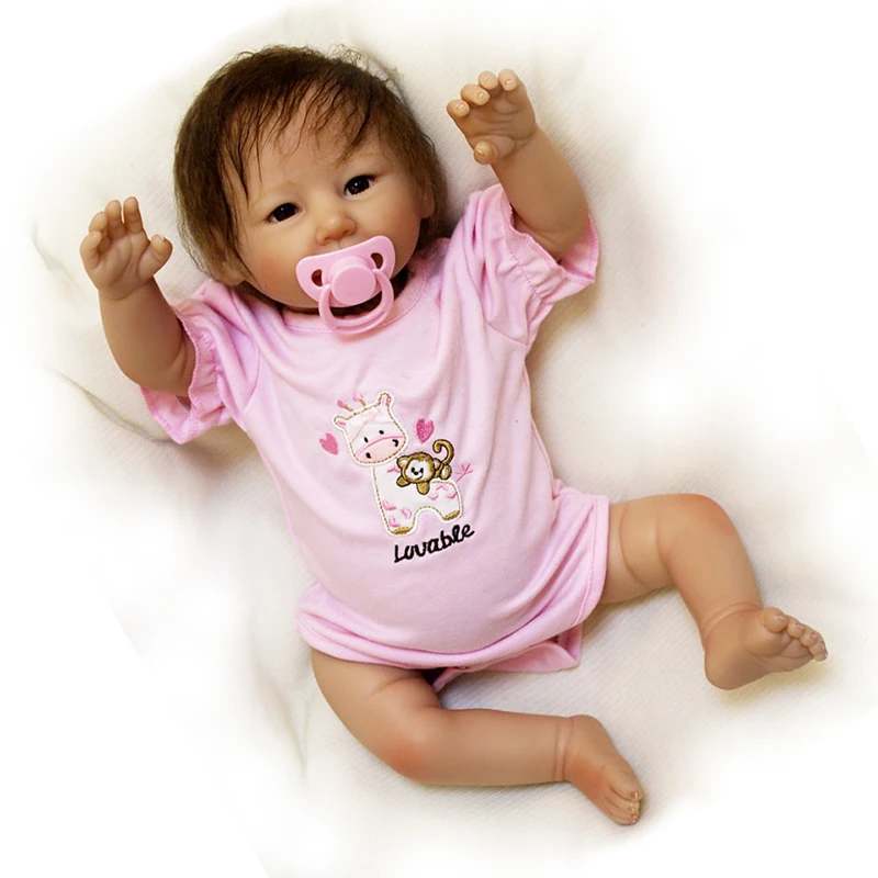 Милые 20 дюймовые Мягкие силиконовые детские модели игрушек куклы Реалистичная