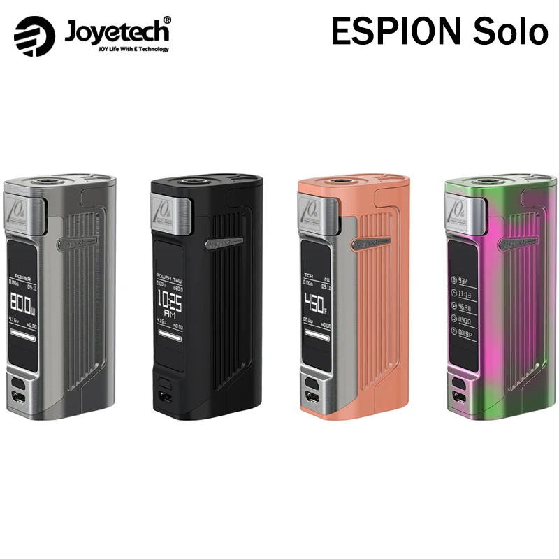 Оригинал Joyetech ESPION Solo 80 Вт коробка мод Vape подходит 18650/21700 батарея Поддержка