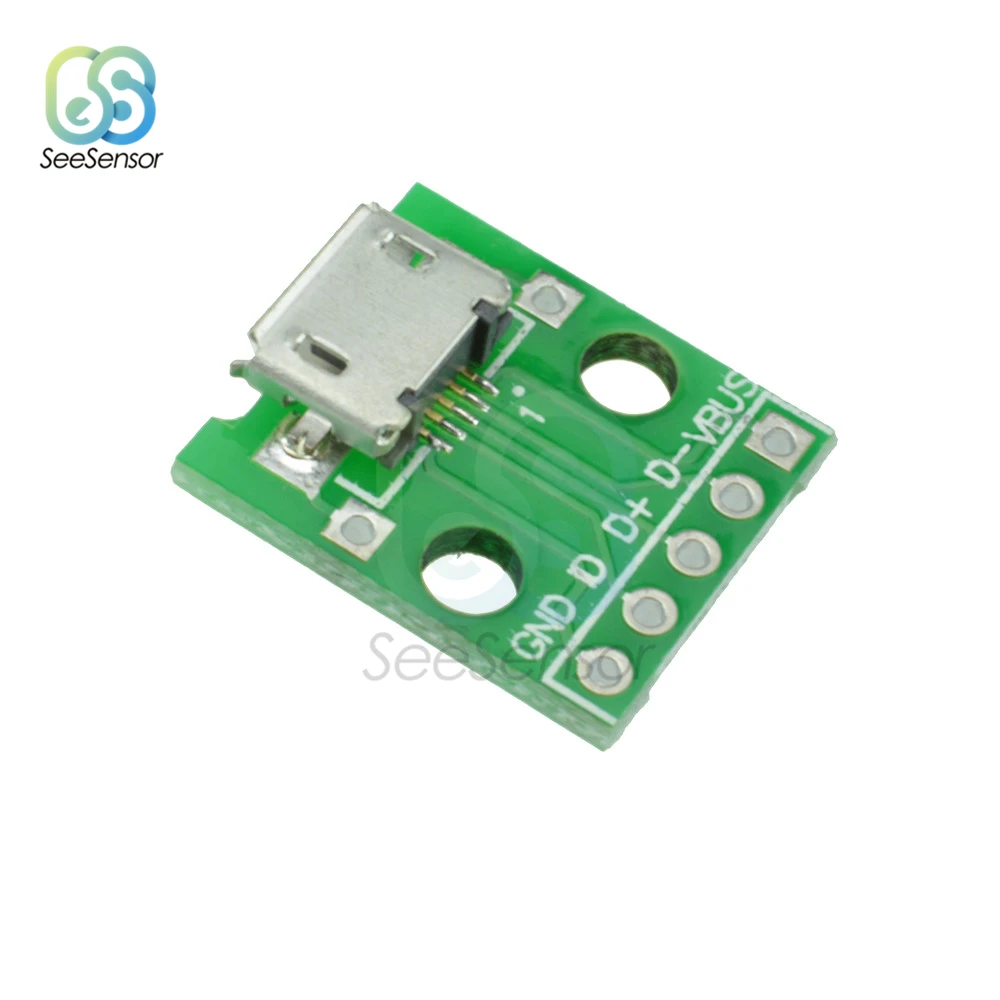 10 шт. адаптер MICRO USB Для DIP-адаптера 5-контактный женский разъем Фотографическая