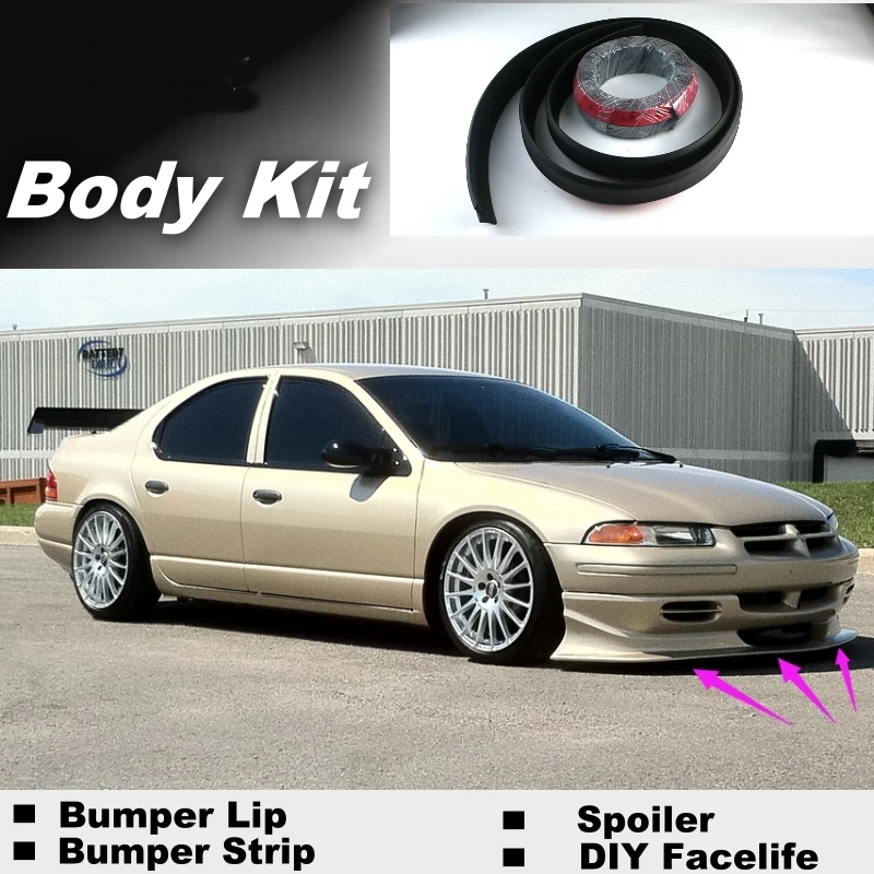 Нововису бампер для губ отражатель губы для Dodge Stratus передний спойлер юбка для автомобиля Тюнинг/обвес/полоса