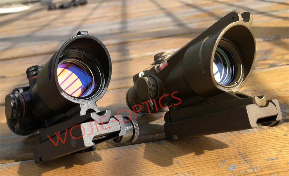 Trijicon T-eagle ACOG 1x32 оптические винтовки прицелы пятнистость красная точка M416 сетка с 20 мм креплениями прицел охотничья Оптика прицел