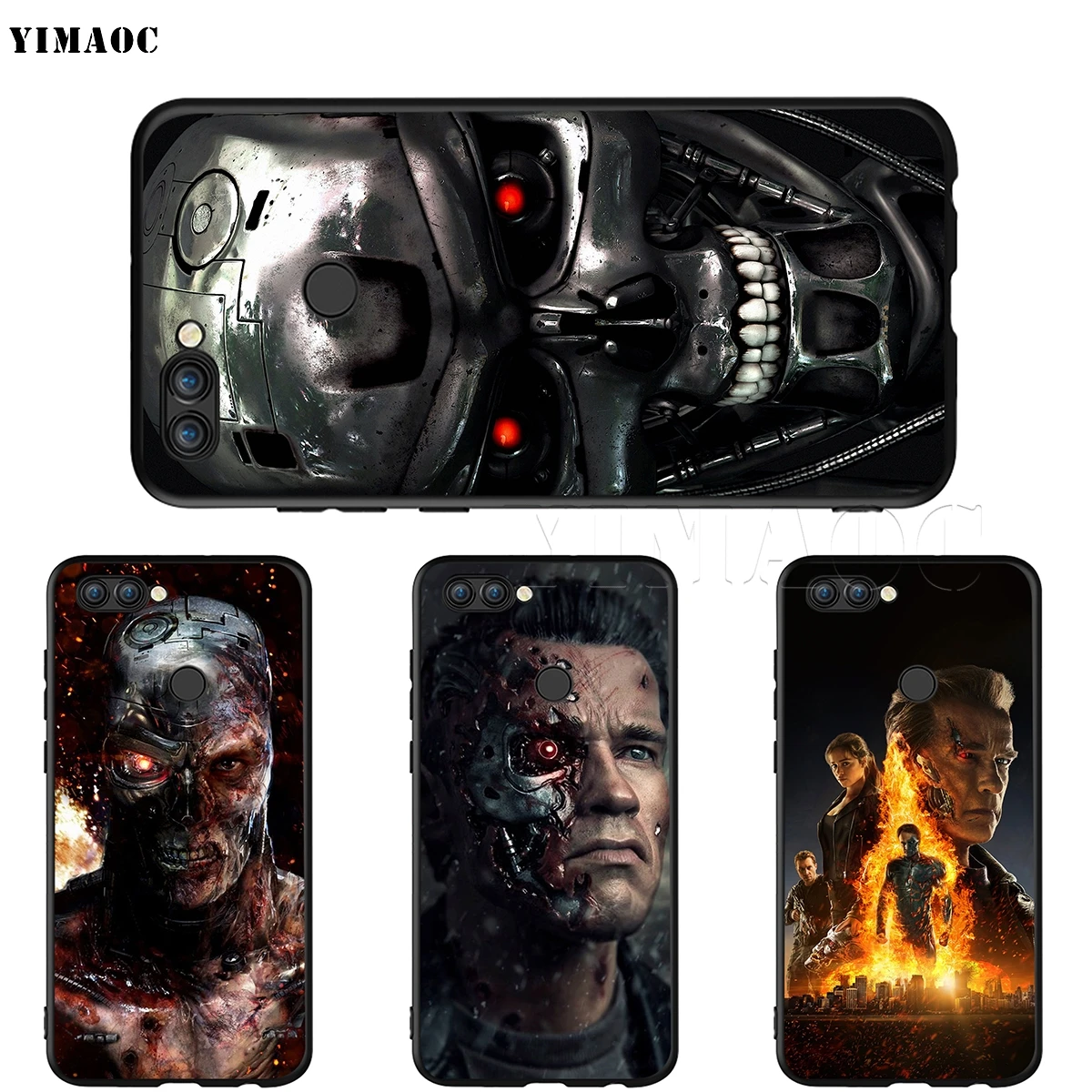YIMAOC Terminator Schwarzenegger Silicone Case for Huawei Honor 6a 7a 7c 7x 8 9 10 Lite Pro Y6 Prime 2018 2017 | Мобильные телефоны