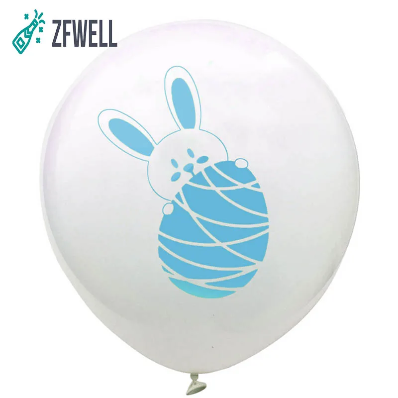 ZFWELL12pz/lotEaster 12 дюймов розовый синий желтый мультфильм кролик латексный воздушный