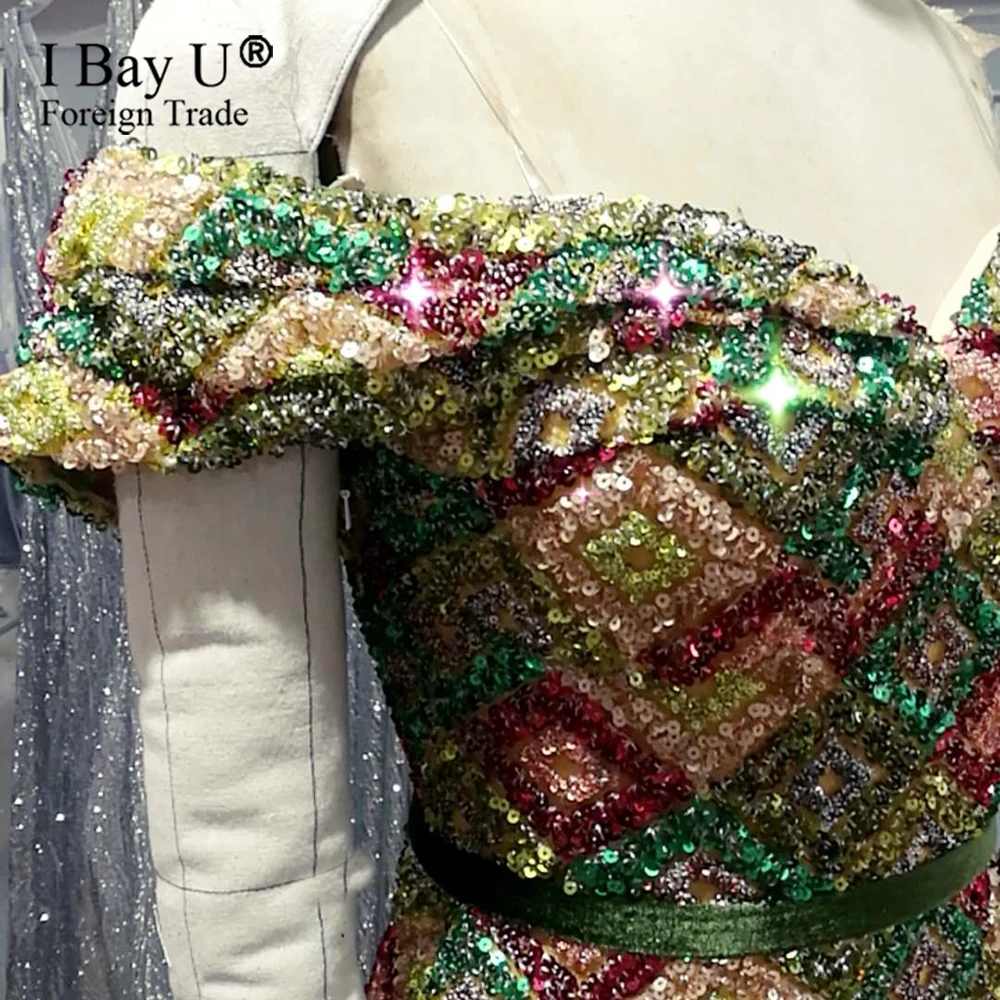 Реальные фотографии роскошные вечерние платья с открытыми плечиками арабских