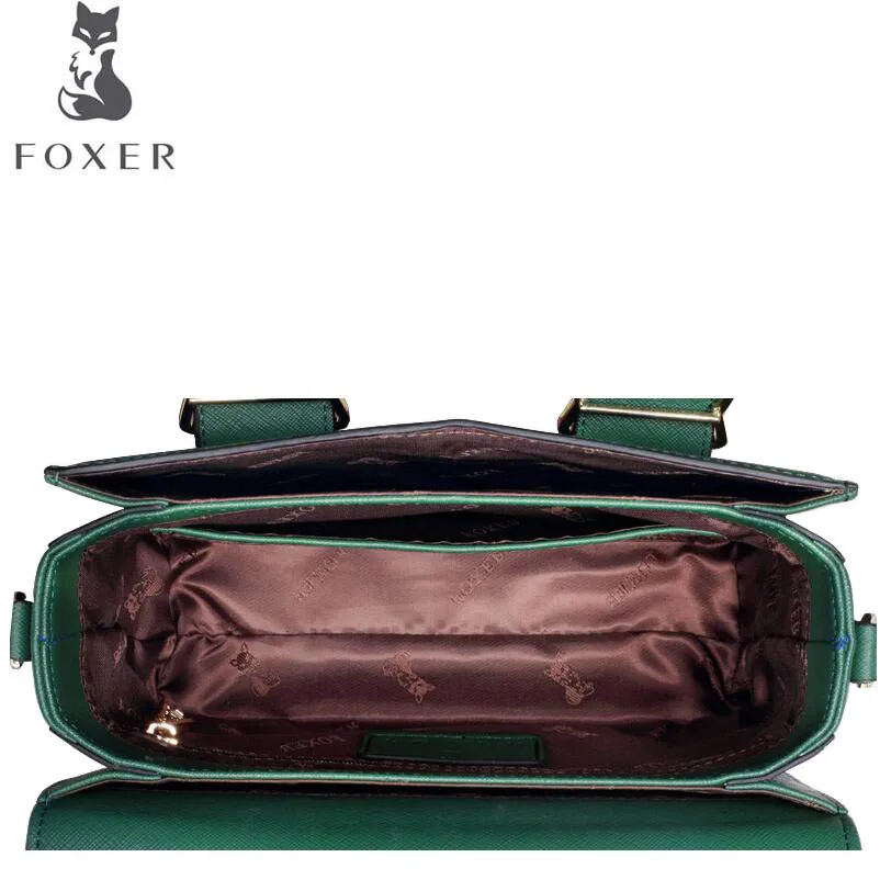 FOXER slanting маленькая квадратная сумка женская 2019 новая волна ретро ручной багаж