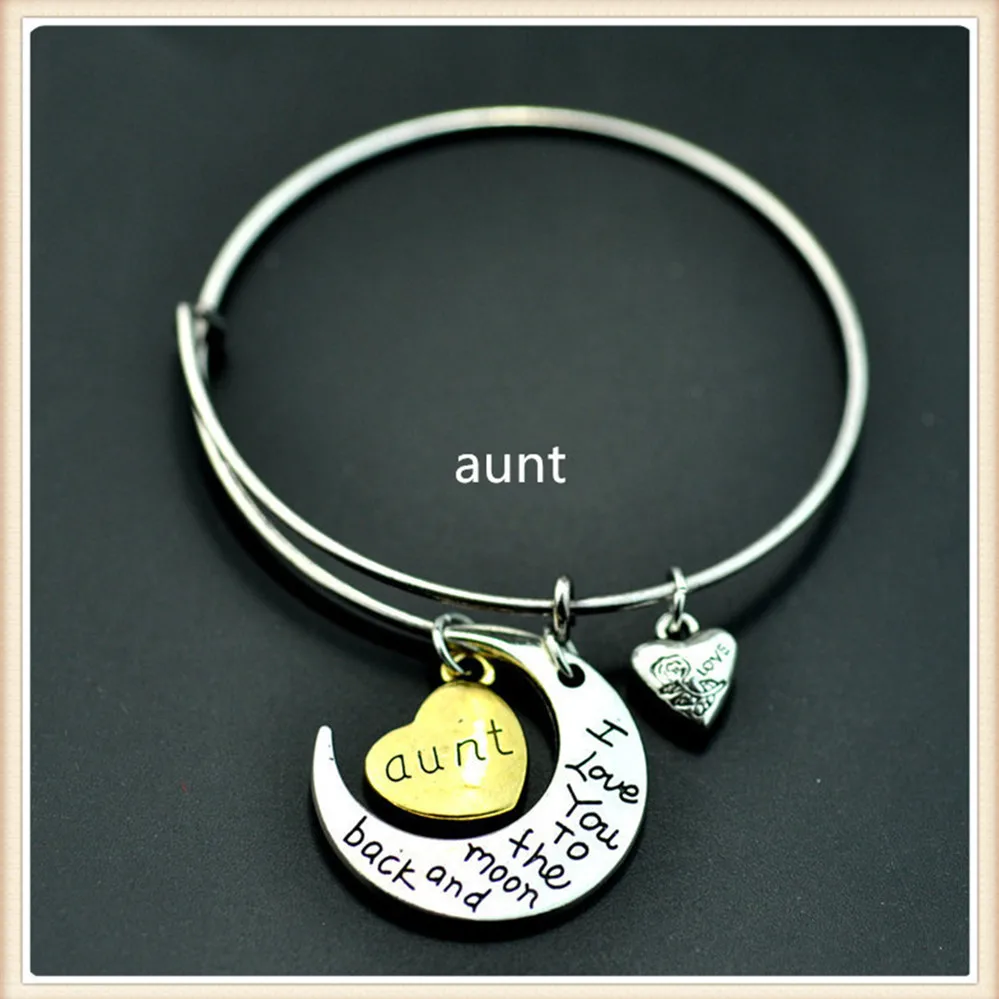 Новинка 2017 года я люблю тебя навсегда до Луны и обратно Браслеты модные Семья