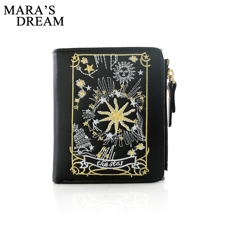 Mara мечта женcкий кошелек небольшой застежкой портмоне Винтаж вышивкой в виде