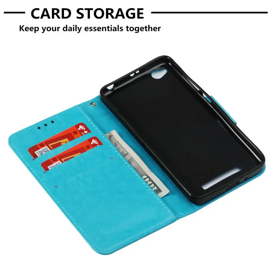 MILYSSI For Xiaomi Redmi 4A Case Flip Wallet Leather Cover Cuero | Мобильные телефоны и аксессуары