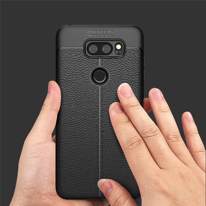 Fundas для LG V30 чехол матовый текстуру кожи углеродного волокна случае Диллон guan