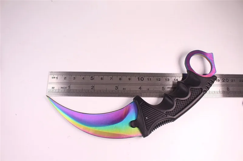 CS Cold CS GO нож выцветание Karambit csgo ножи охотничьи боевые тактические выживания армейский нож navajas couteau Кемпинг убоя