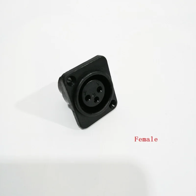 Female 3PIN мужской Fmale jack XLR разъем пластиковые квадратные медные ножки микрофон разъем провода XLR разъем KTV mezclador разъем - Цвет: Female