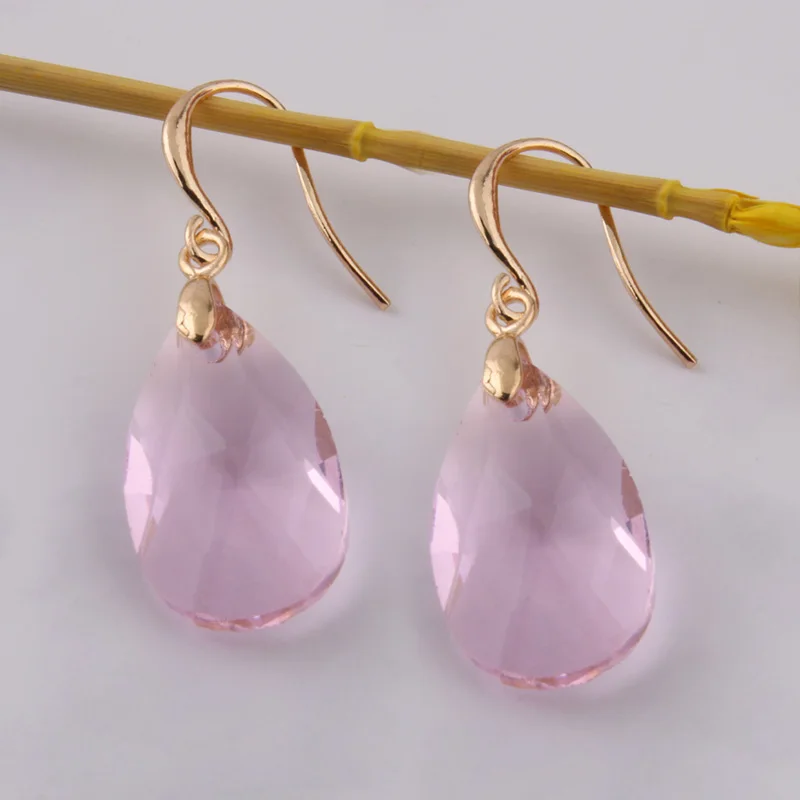 light purple NeeFu WoFu,, серьги с кристаллами, винтажные стеклянные серьги, висячие, брендовые, большие, длинные, Brinco, рождественские, Oorbellen - Окраска металла: light purple