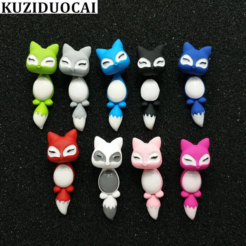 Kuziduocai новые модные ювелирные изделия милые 3D Животные качели лиса несколько