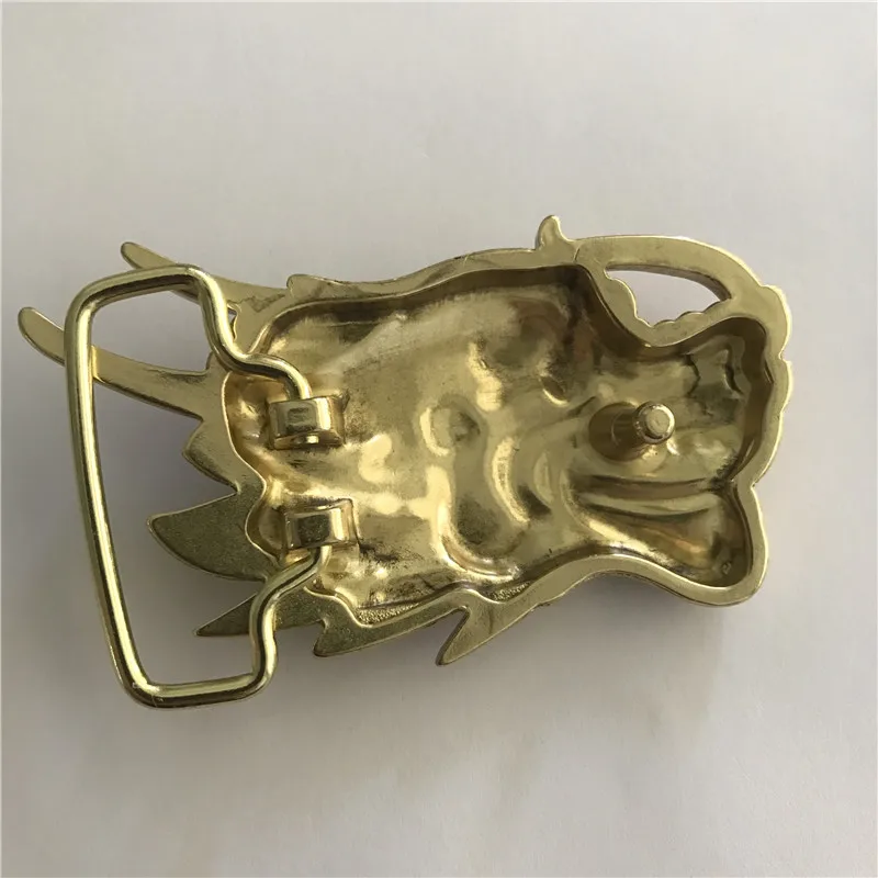 Retail New High Quality Cool 3D Dragon Head Solid Brass Belt Buckle Fashion Men Women Jeans accessories For 4cm Wide belt | Дом и сад
