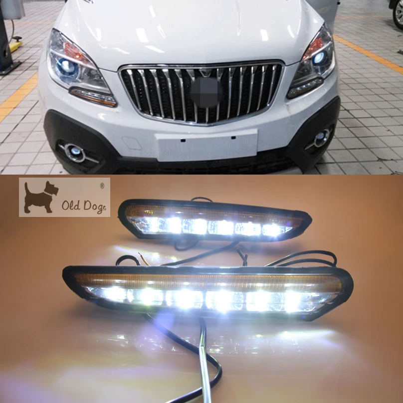 Автомобильная проблесковая 1 комплект для Opel Mokka Buick Encore 2012 2013 2014 2015 вождения DRL