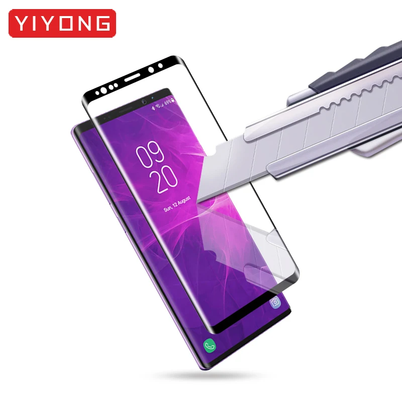 YIYONG 3D Edge изогнутое стекло для samsung Galaxy Note 9 8 Закаленное стекло-экран протектор для samsung S9 Plus S 9 Note9 стекло