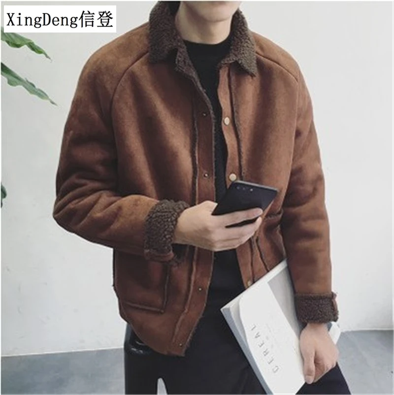 XingDeng зимняя модная куртка для мужчин теплое пальто с хлопковой подкладкой