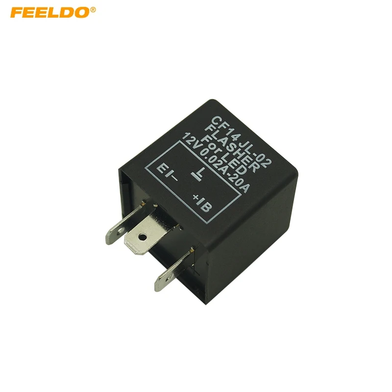 

FEELDO CF14 Flasher Relay Fix LED/SMD Fast Indicator BlinkerDecoder Electronic Turn Signals #FD-5358