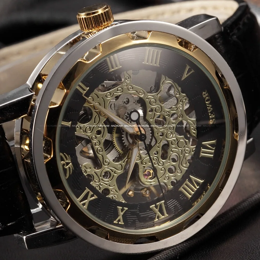 Мужские наручные часы sewor повседневные деловые в Военном Стиле кожаные