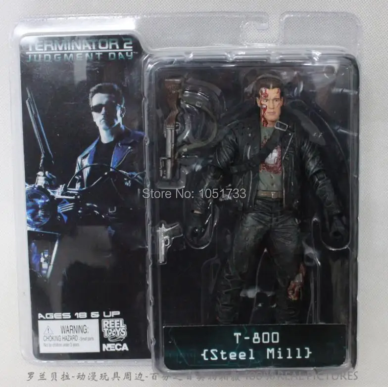 NECA Терминатор 2 фигурку T 800 эндоскелет Классический рисунок игрушки 7 &quot18 см