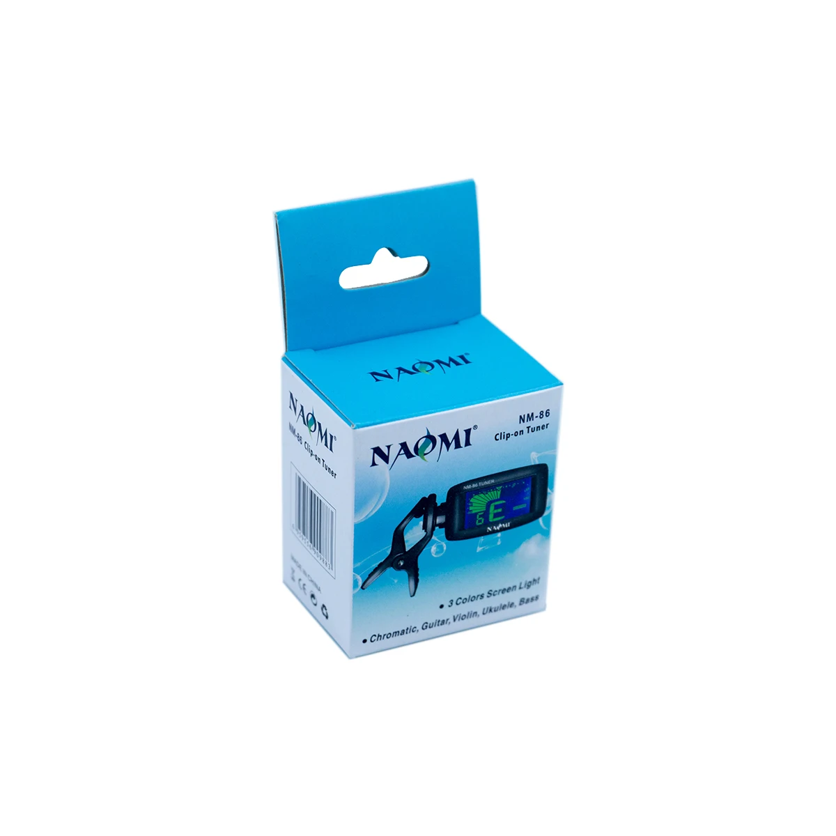 NAOMI тюнер NM 86 10 шт./лот LCD клип на гитарный бас скрипка укулеле хроматический