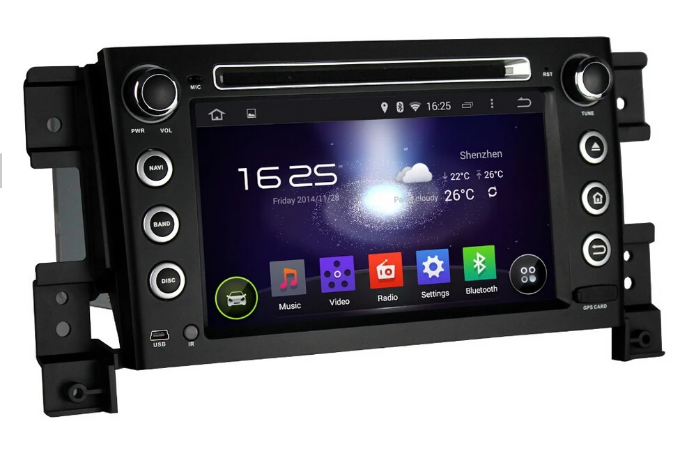 2 din Suzuki Grand Vitara android-автомобильный 4.4.4 автомобильный DVD Bluetooth gps-wi-fi 3 г радио RDS USB SD IPOD