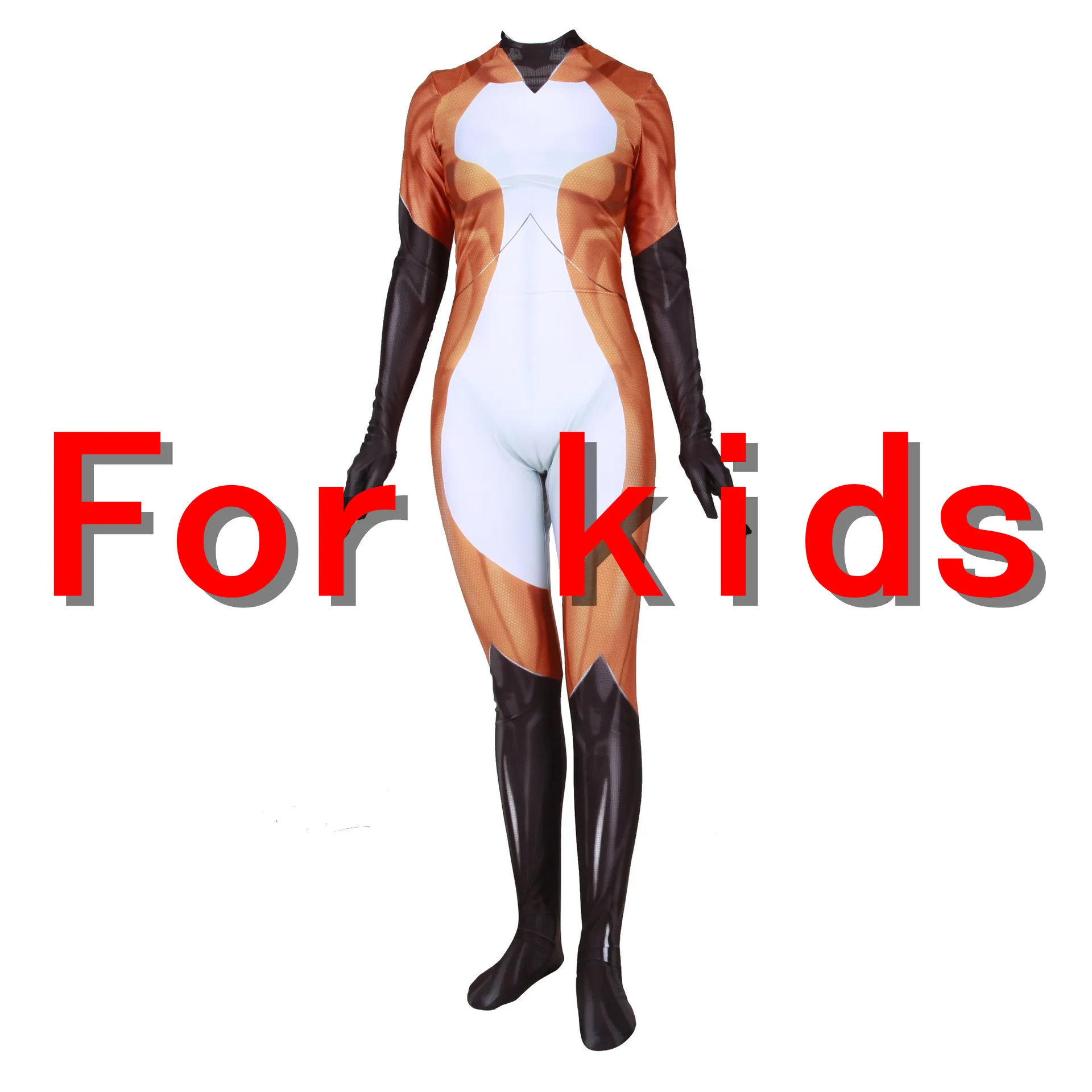 Only costume kids Аниме Косплей Костюм королева пчела костюм Кошка Нуар парик Zentai лайкра 3D комбинезон с принтом Хэллоуин костюм для детей для женщин и мужчин - Цвет: Only costume kids