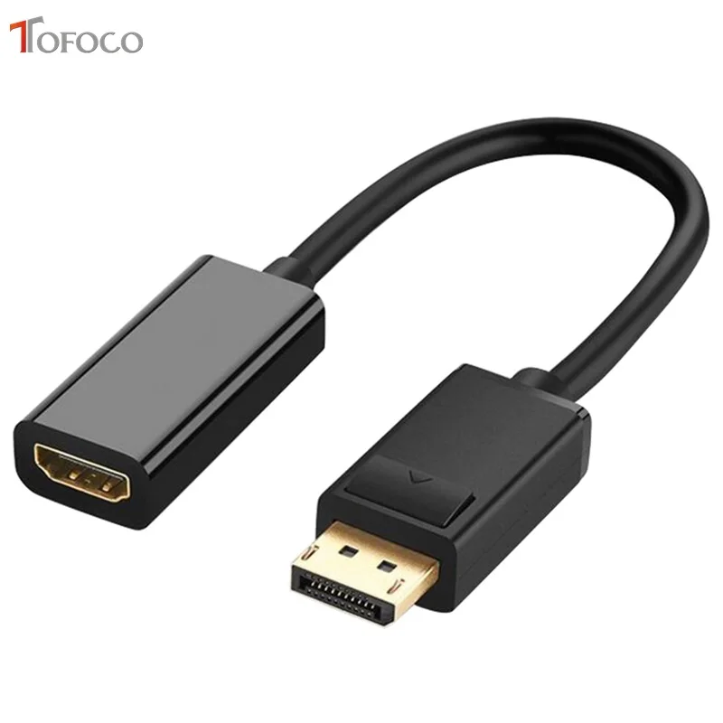 Переходник DP Displayport папа-HDMI Мама для Apple Samsung HP DELL ПК ноутбука 2017 лидер продаж TOFOCO |