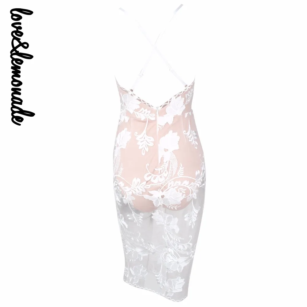 Любовь и лимонад. Белые кружева v-образным вырезом телесного цвета подкладка