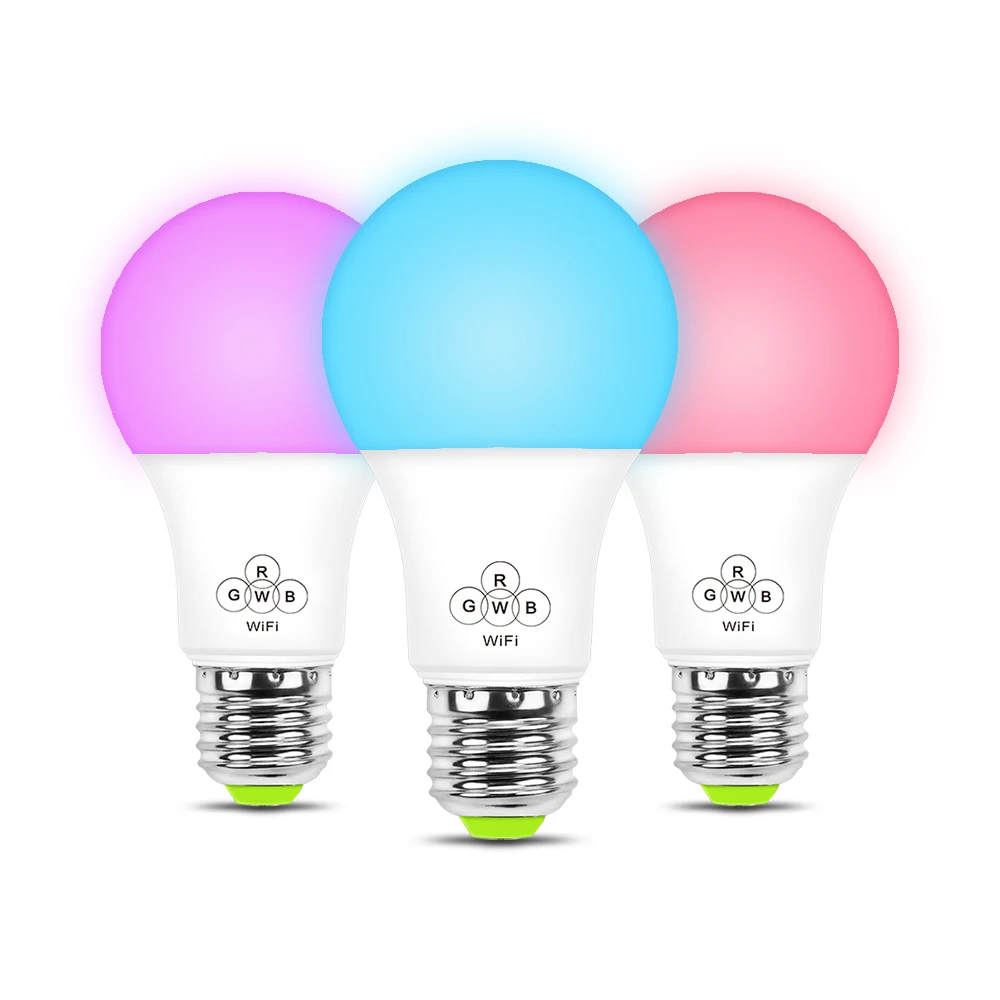 AC110V 220V 4 5 W WIFI RGBW умный светодиодный светильник лампа для управления телефоном Amazon