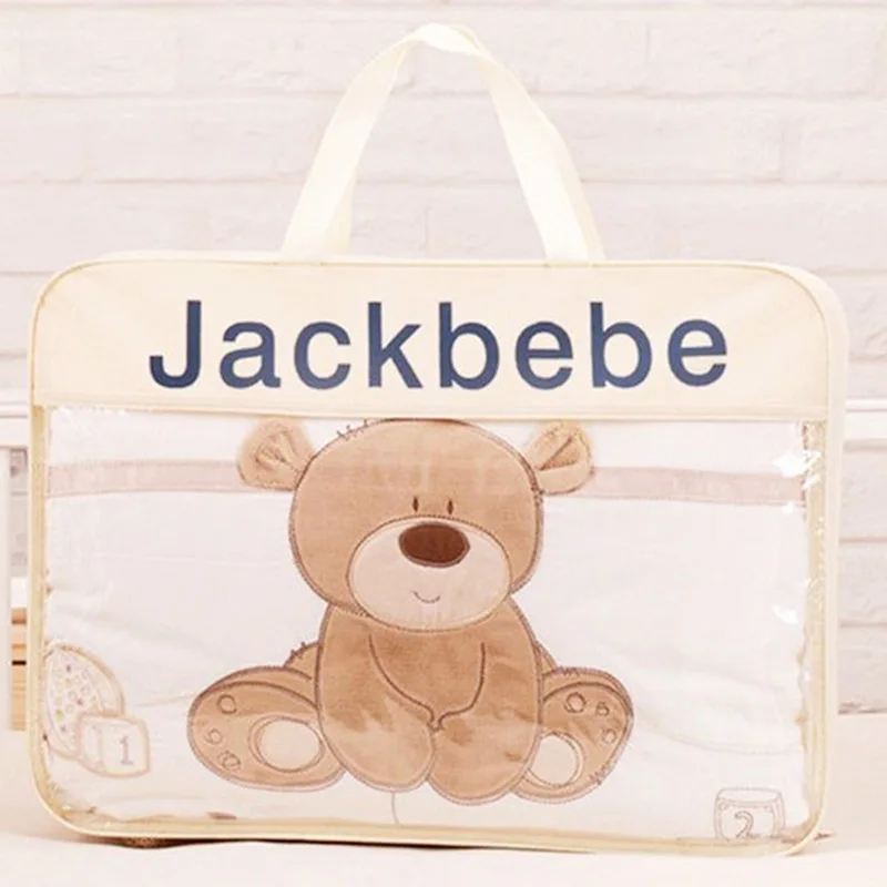 7 шт. Комплект постельного белья из хлопка с мультипликационным принтом для