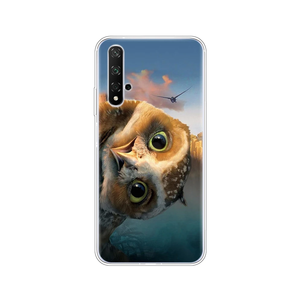 80196 Чехол для Honor 20, силиконовый чехол на заднюю панель, чехол для телефона Huawei Honor 20 Pro Lite Honor20, YAL-L21, YAL-L41, роскошный мультяшный рисунок - Цвет: 80196