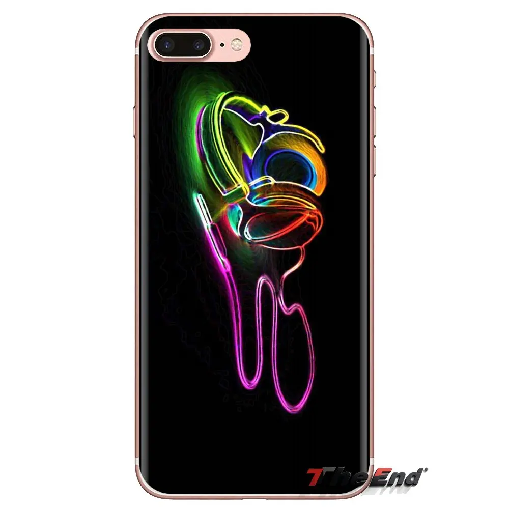 Abstract Neon For iPod Touch Apple iPhone 4 4S 5 5S SE 5C 6 6S 7 8 X XR XS Plus MAX Soft Transparent Cases Covers |