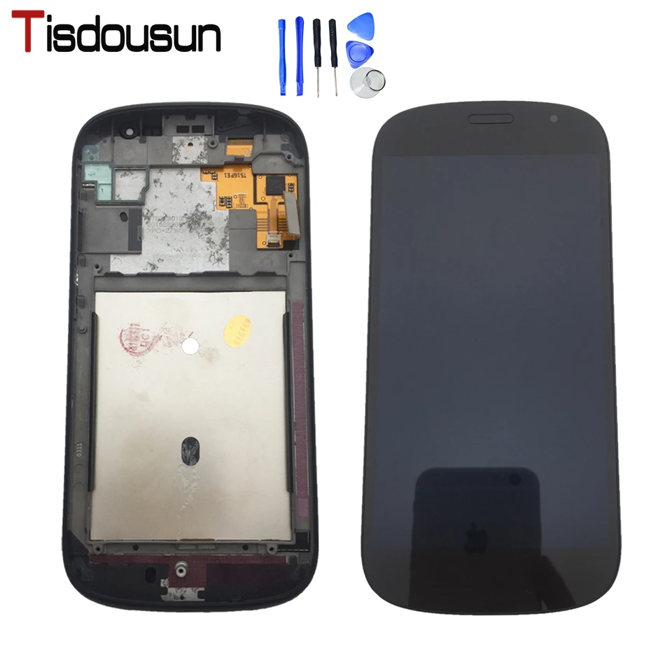 В наличии черный Передний для Yotaphone 2 YD201 YD206 ЖК дисплей дигитайзер с сенсорным