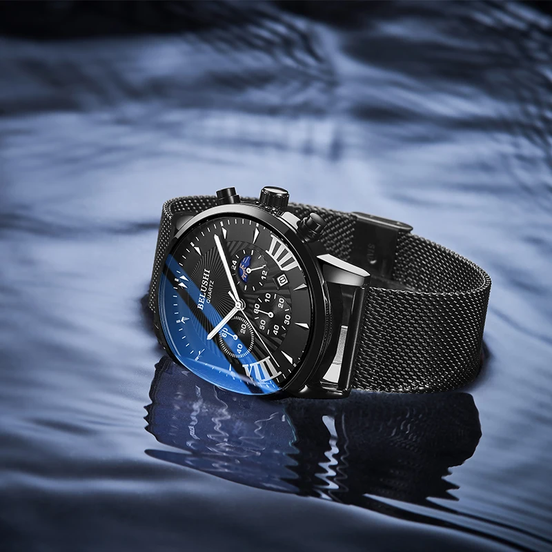 Часы наручные мужские кварцевые роскошные брендовые модные спортивные