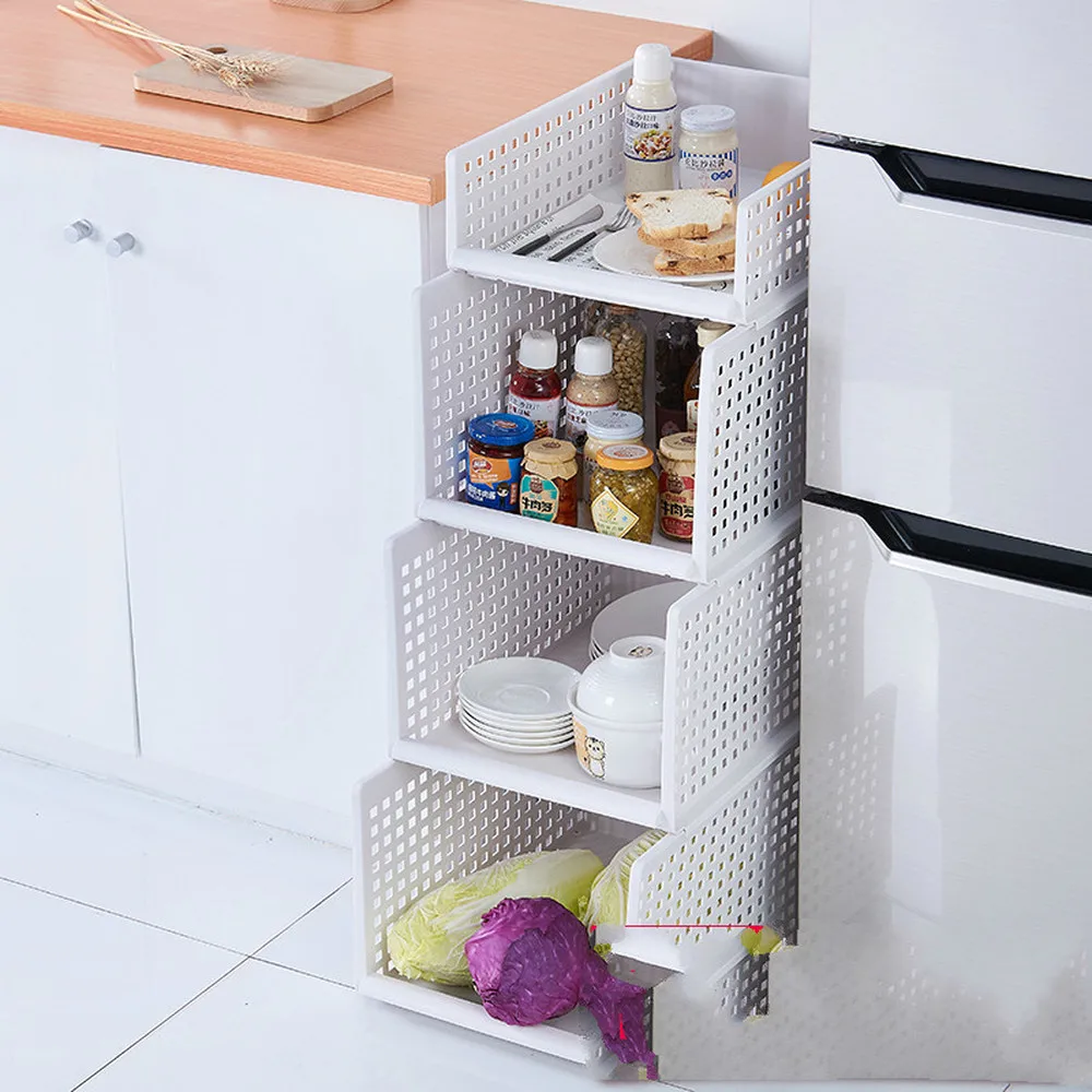 Многоуровневая корзина для хранения игрушек Пластиковая Полка фруктов и овощей