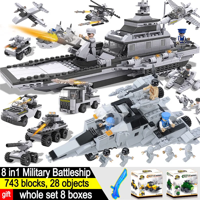 H Q блоки совместимые с Legoed военный линкор серия Gundam строительные набор игрушек