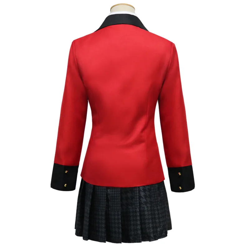 Популярные крутые костюмы для косплея аниме Kakegurui Yumeko Jabami японская школьная