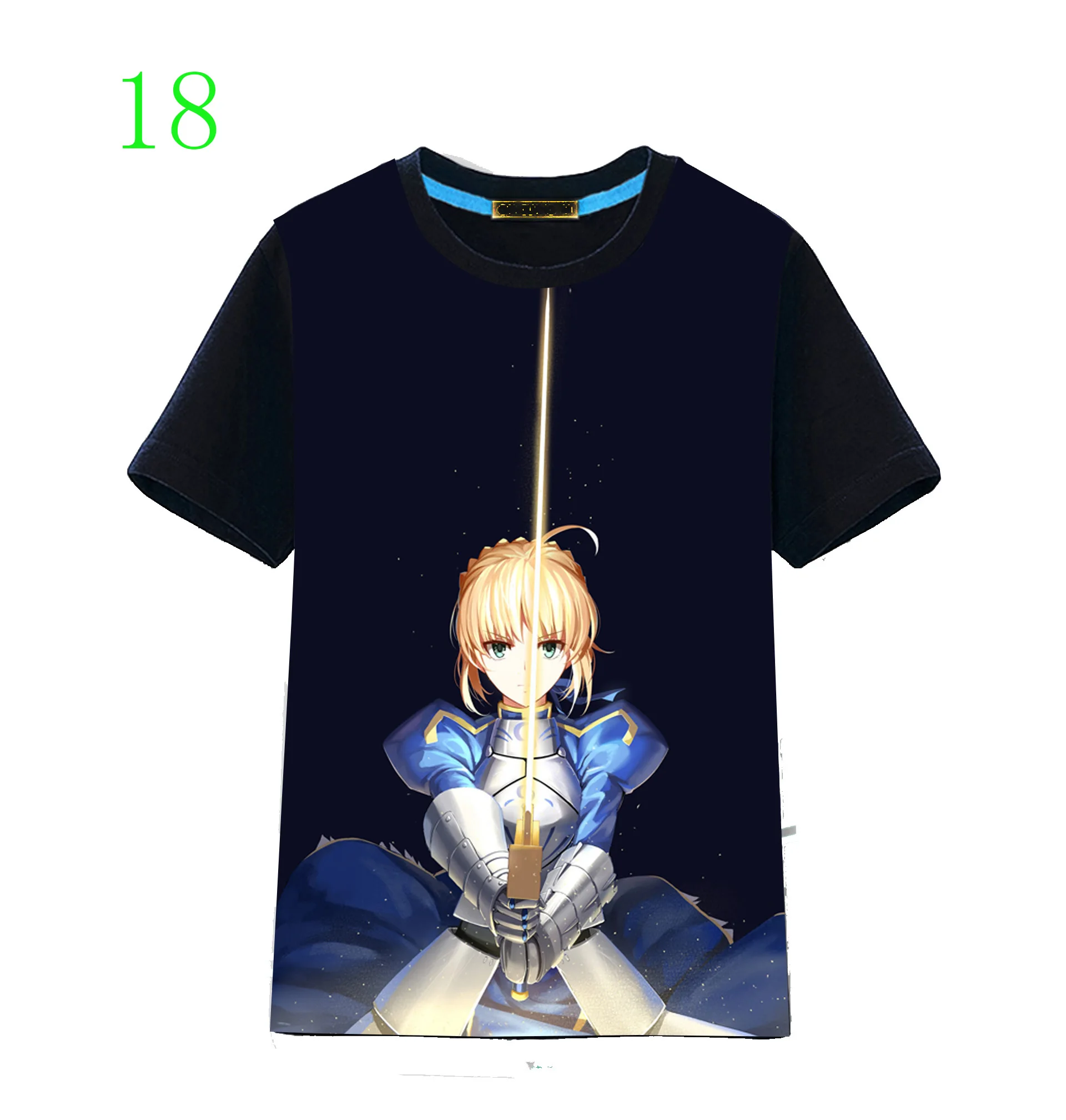 Японская аниме Fate Grand Order футболка Косплей Костюм мужской женская одежда футболки