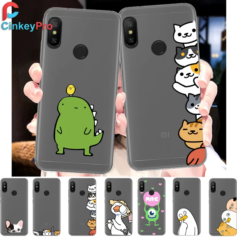 CinkeyPro милый ТПУ чехол для XiaoMi RedMi 6 5 4 Pro Plus 6A 5A 4A 4X мягкий прозрачный силиконовый