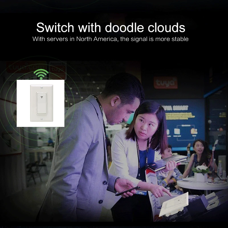 Sonoff Smart США Wi Fi настенный выключатель света диммер мобильное приложение дистанционное управление без концентратора требуется работает с Alexa Google